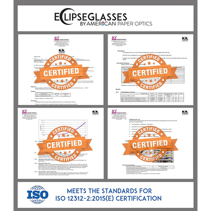Holiday Eyes 5 Pack Solar Eclipse Glasses "NATIONS" 12312-2 AAS & CE Approved ISO Certified Safe