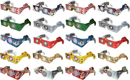 Holiday Eyes 20 Pack of 3D Christmas Glasses - Hologram Holiday Images